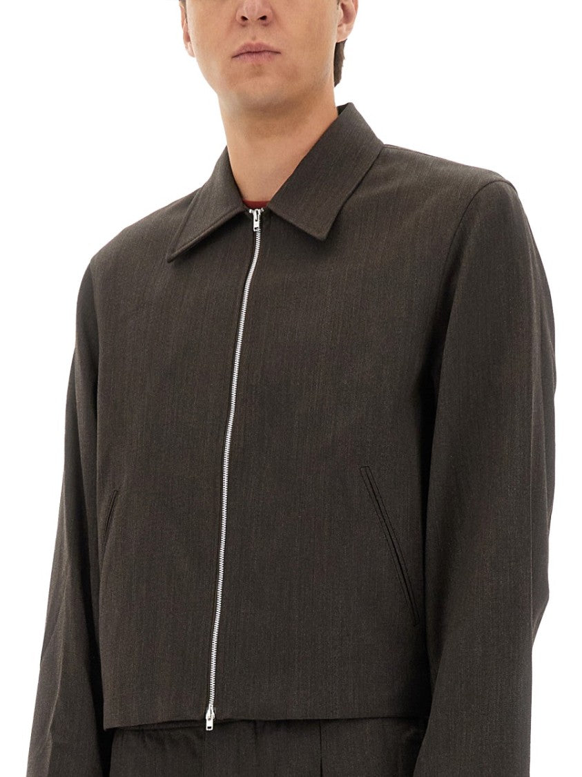 Our Legacy Cropped Wool Jacket With Boxy Silhouette