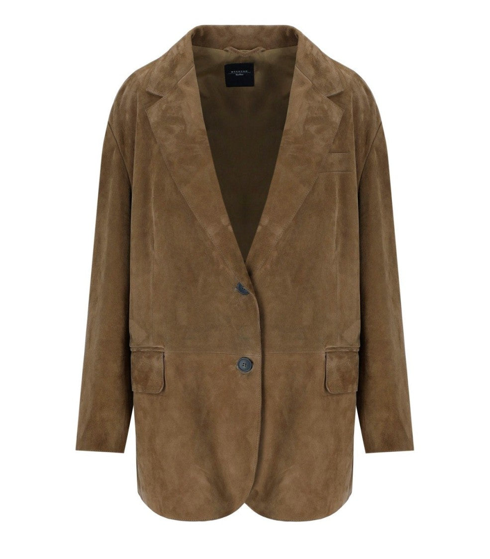 Max Mara Rolanda Beige Single-Breasted Blazer