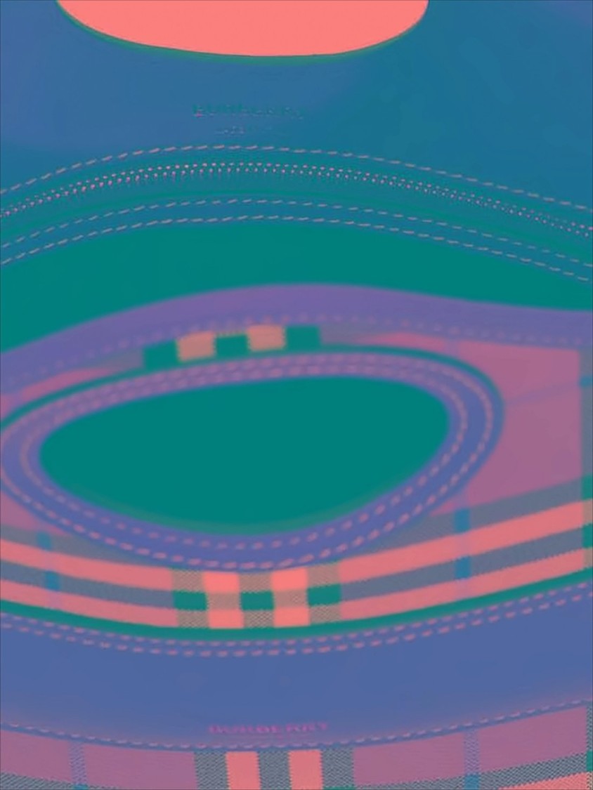 Burberry Structured Check Tote Bag