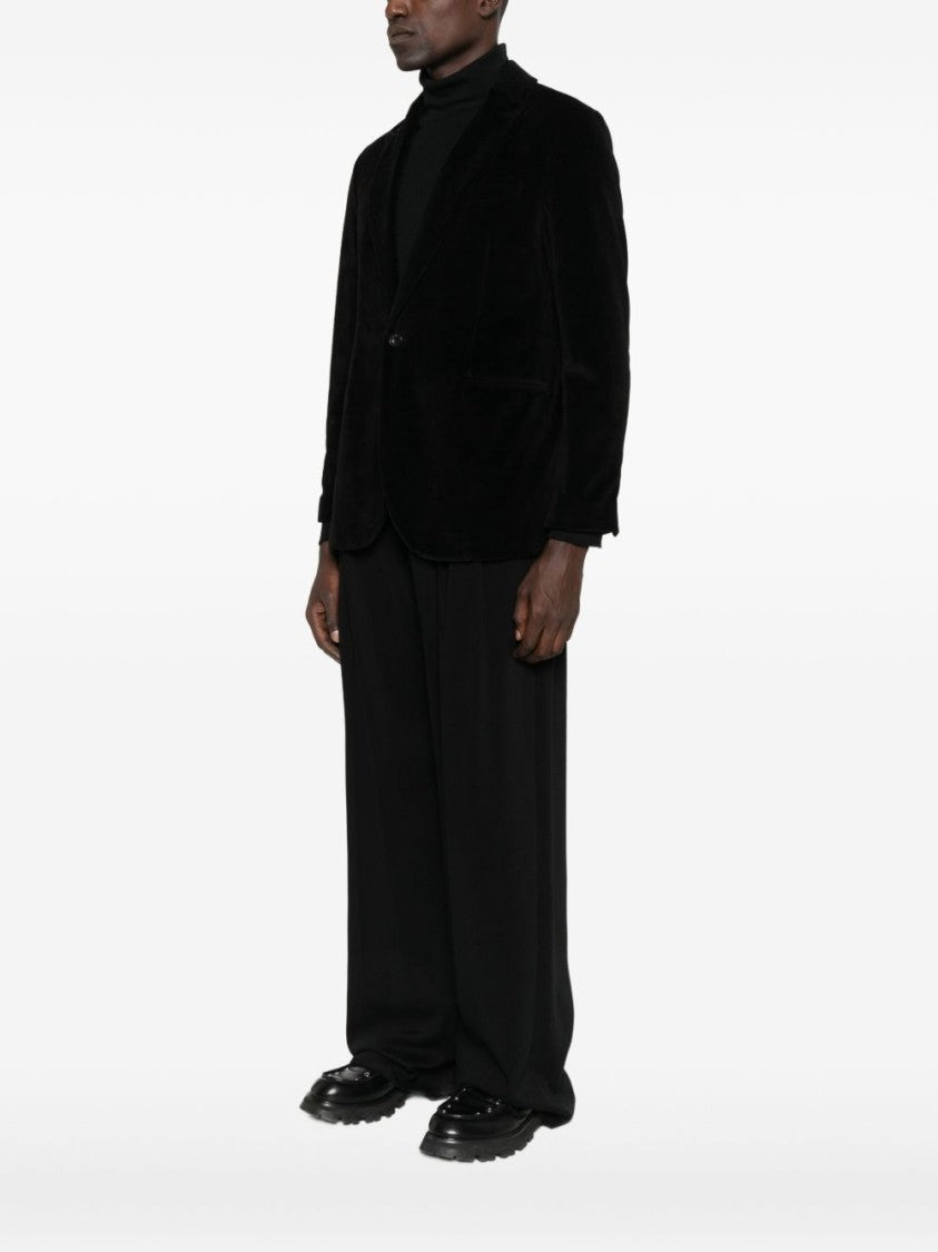 Circolo 1901 Tailored Black Jacket With Single-Button Closure