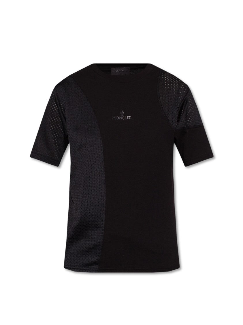 Moncler Logo Mixed Media T-Shirt