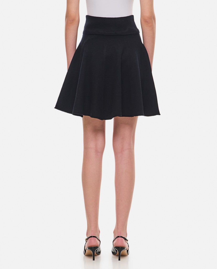 Extreme Cashmere Cashmere Short Pleated Skirt