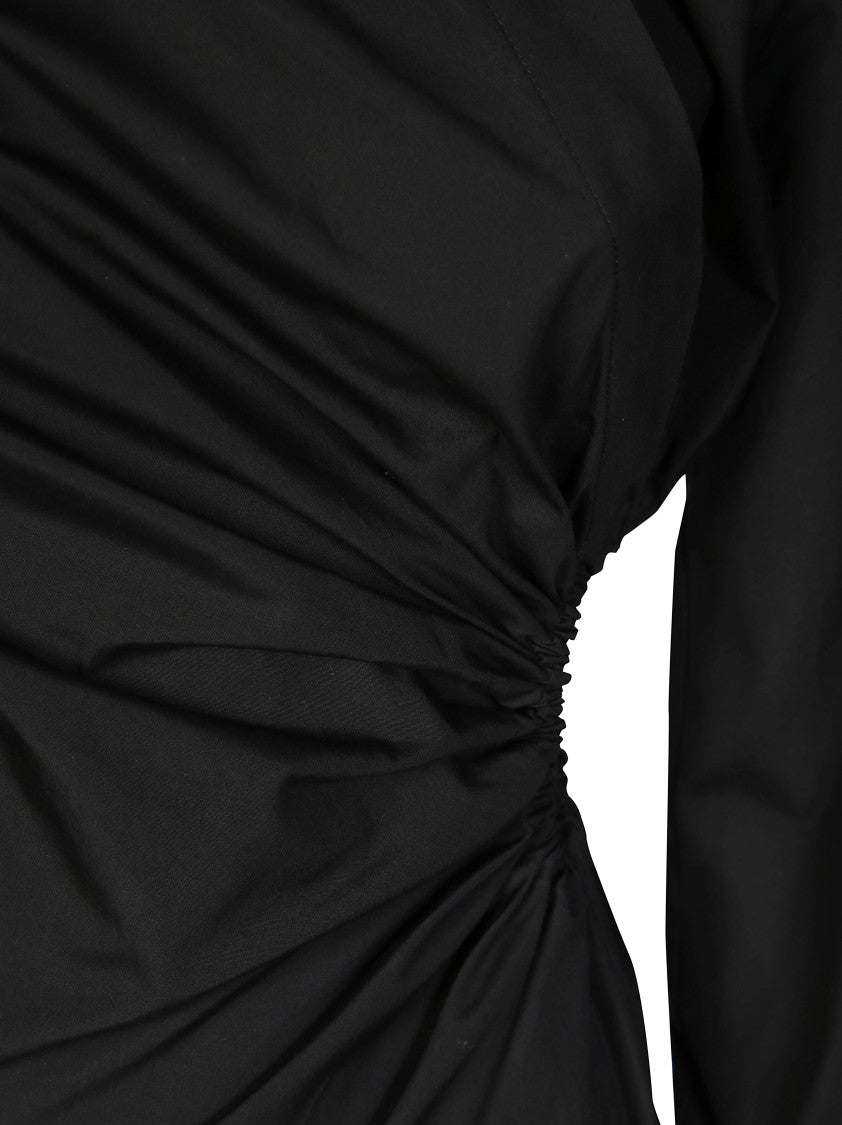 Max Mara Fitted Midi Dress With Ruched Detail