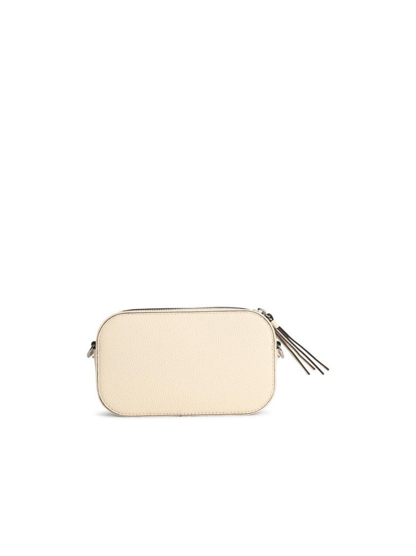 Tory Burch 'Miller' Ivory Leather Mini Crossbody Bag
