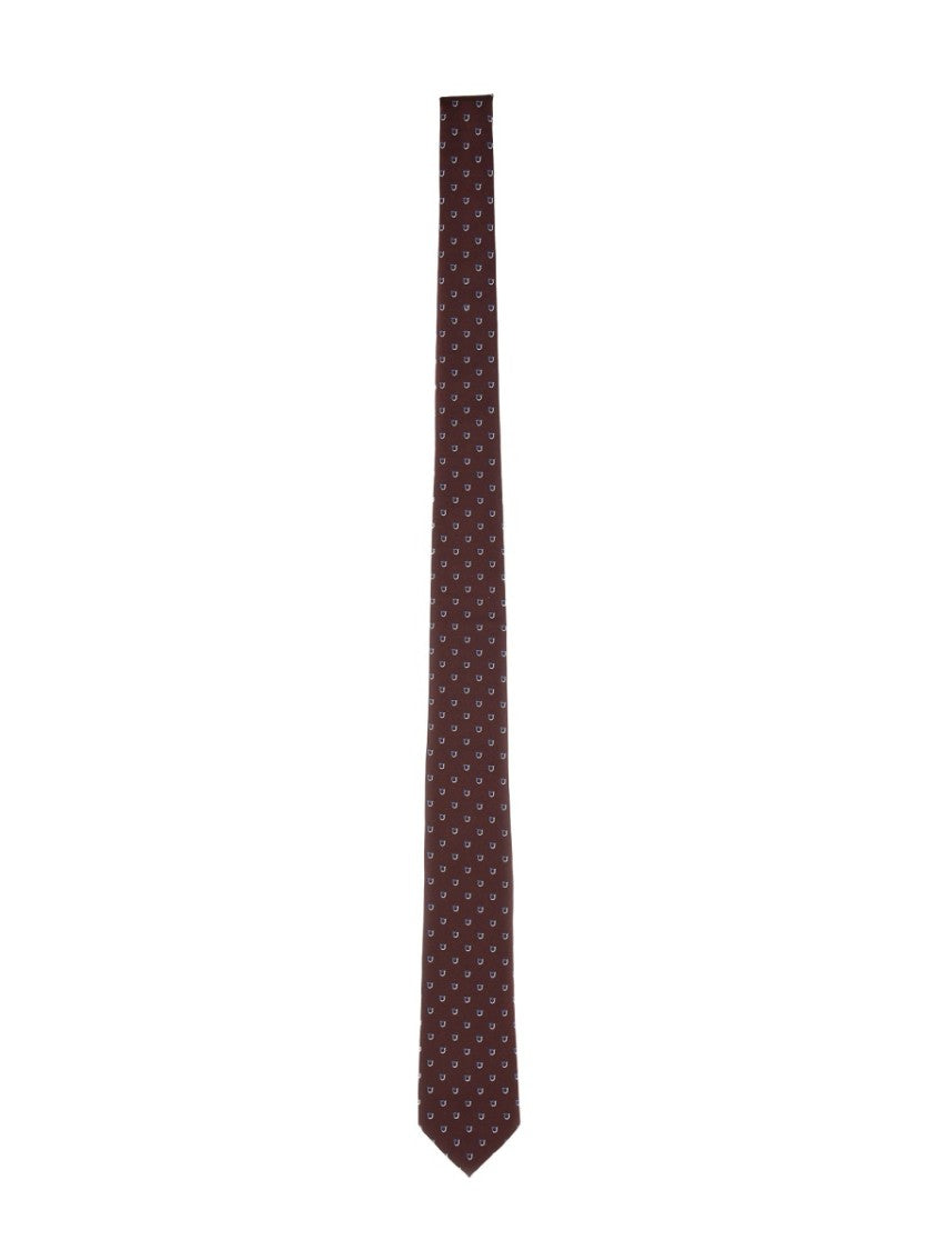 Ferragamo Jacquard "Gancini" Tie