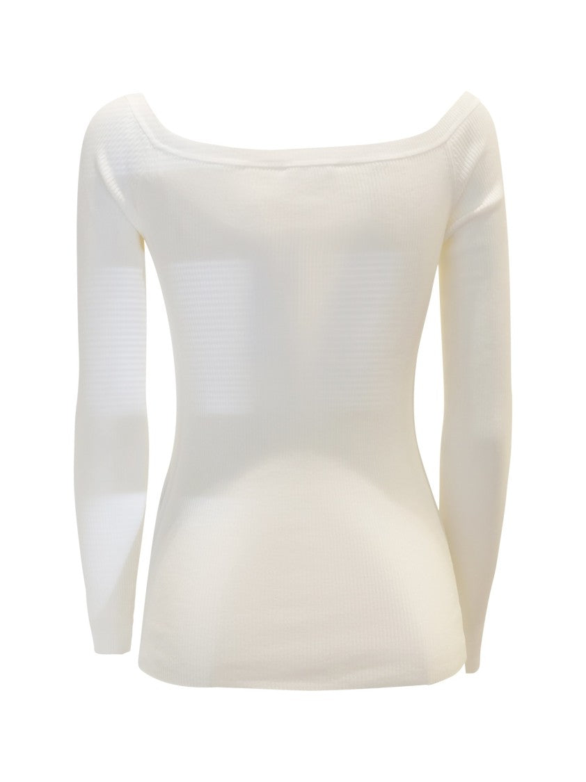 P.A.R.O.S.H. Cream Cotton Cipria24 Sweater