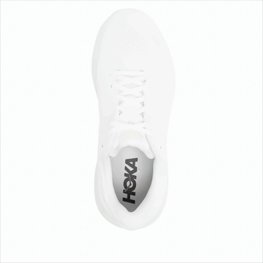 Hoka Monochromatic Athletic Sneakers With Cushioned Sole