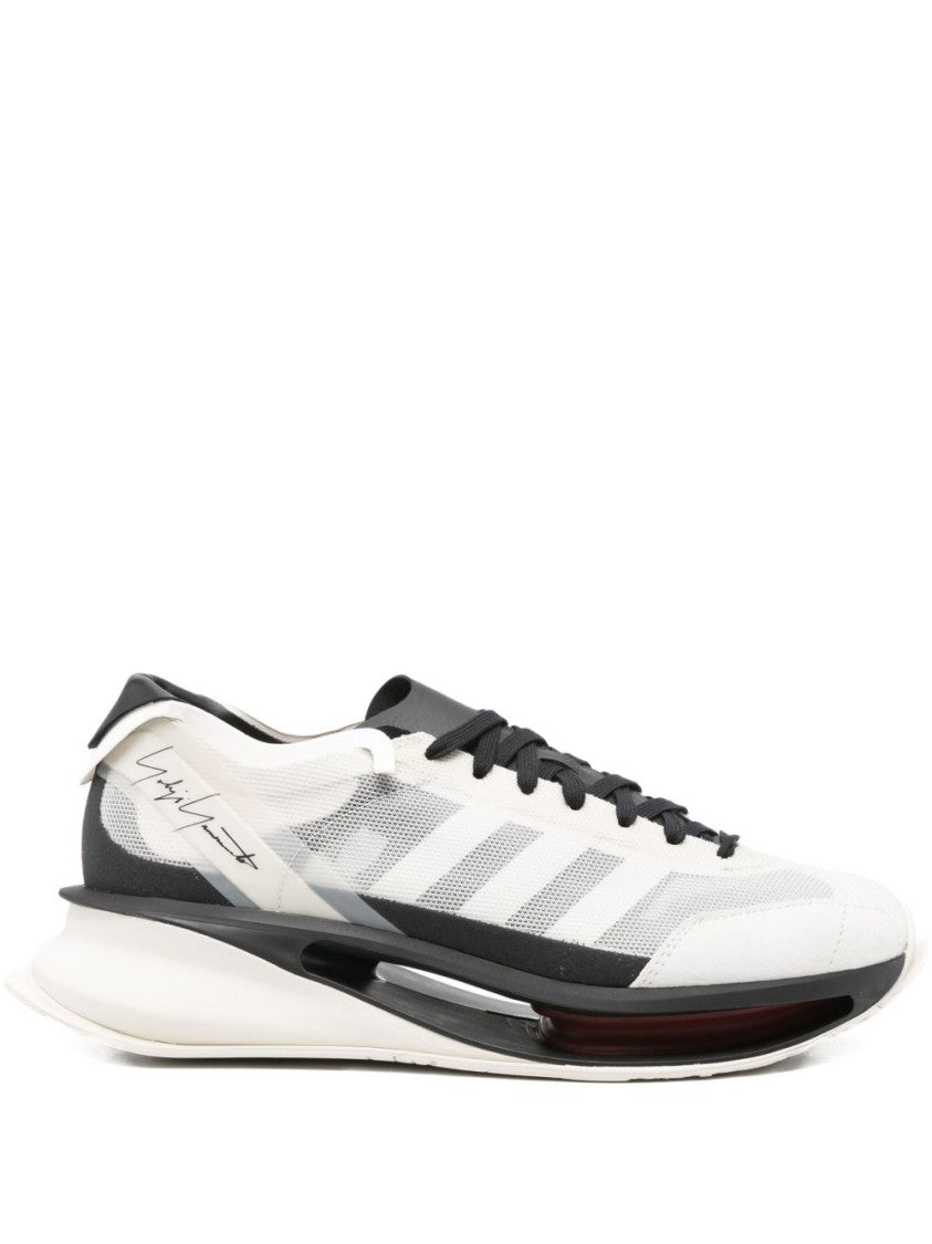 Y-3 Mesh And Suede Sneakers