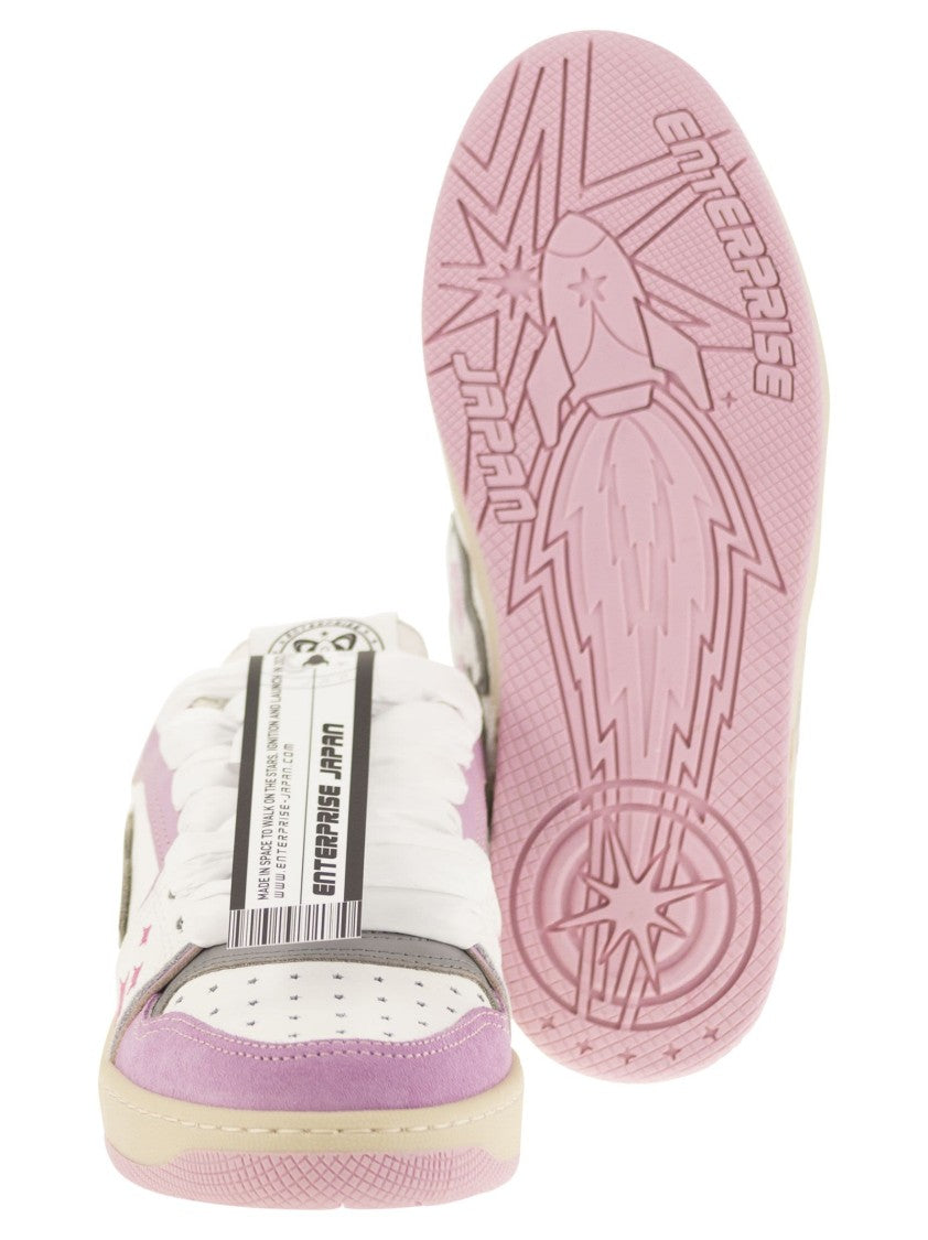 Enterprise Japan Ej Egg Rocket - Leather Trainers With Logo