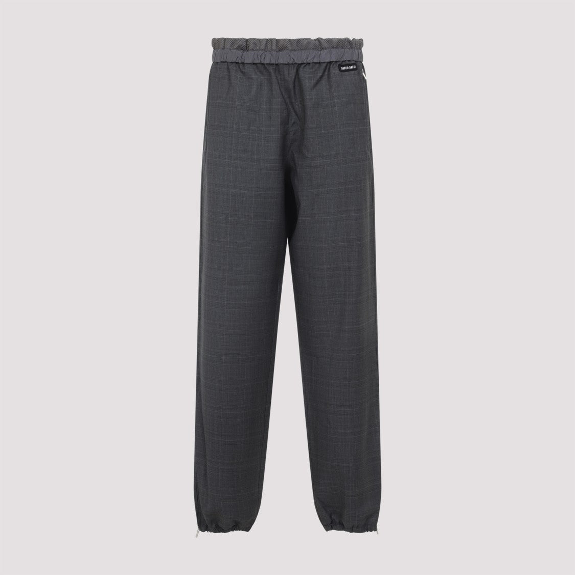 Miu Miu Relaxed Fit Trousers With Elasticated Waistband