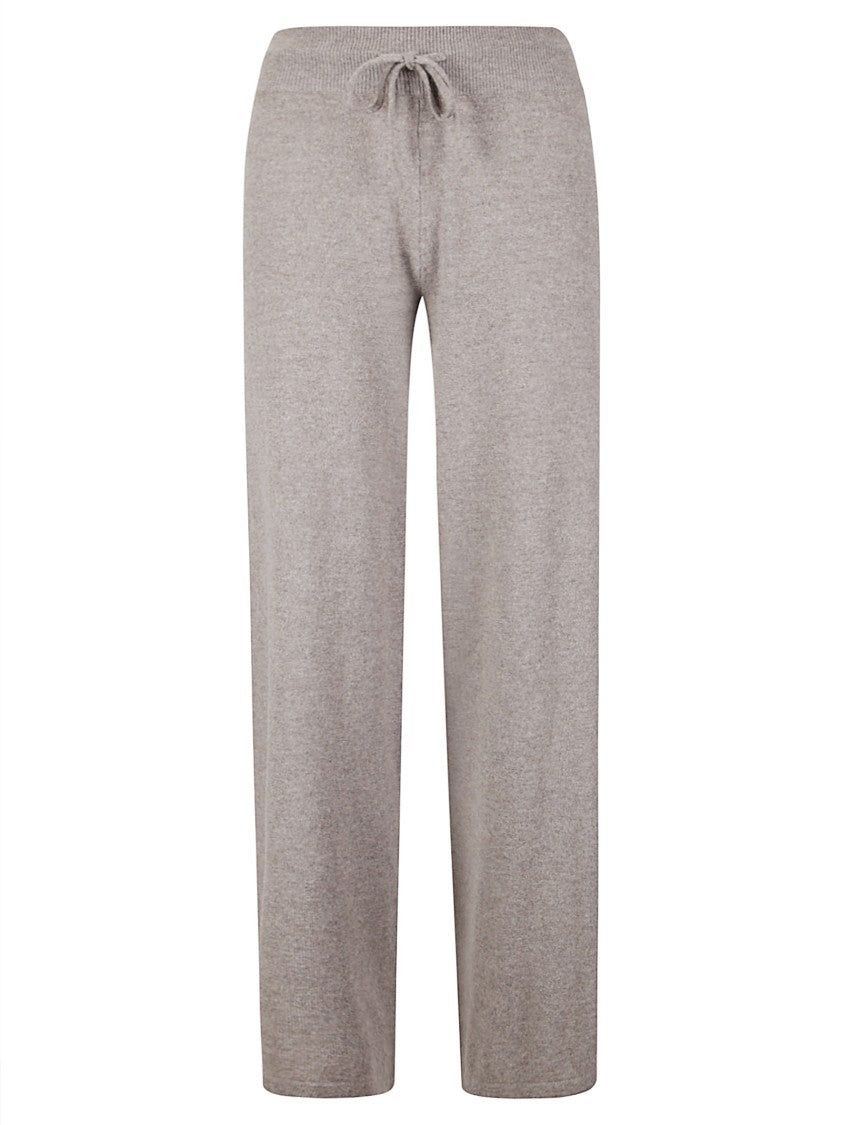 Lisa Yang Soft Cashmere Pants With High Ribbed Waistband And Straight Leg