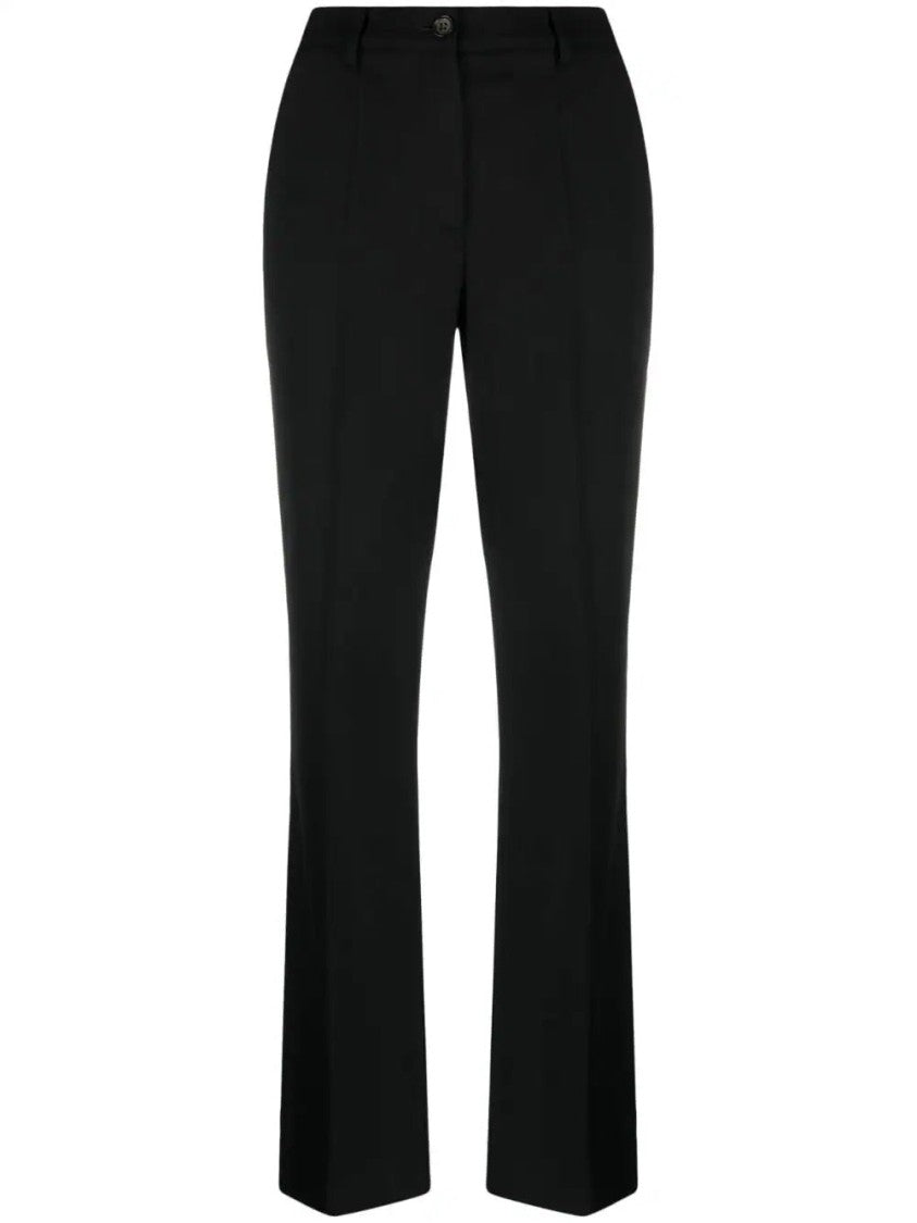P.A.R.O.S.H. Tailored Black Trousers With Structured Waistband