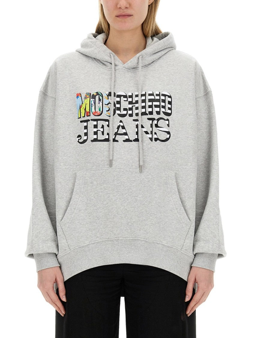 Moschino Oversized Grey Sweatshirt