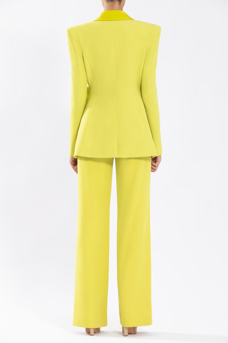 Saiid Kobeisy Crepe Tailored Jacket With Taffeta Collar