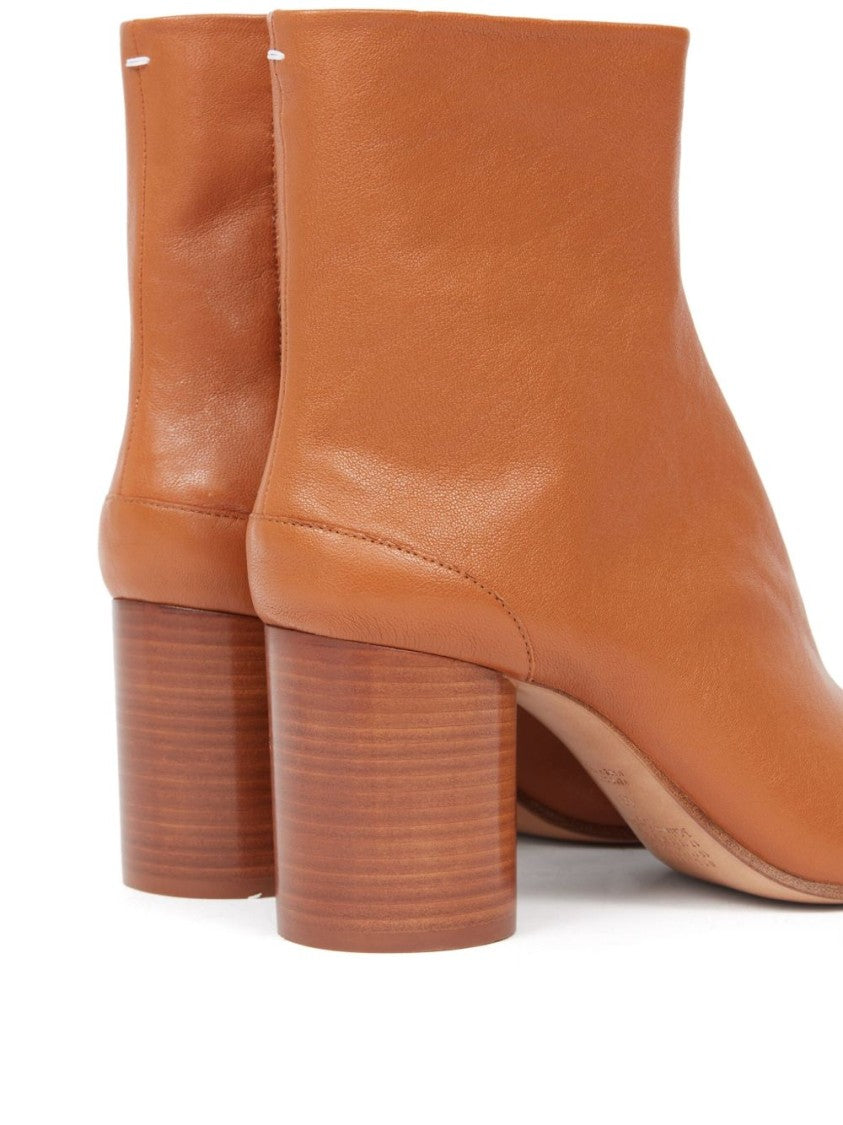 Maison Margiela Vintage Brown Tabi Split-Toe Ankle Boots