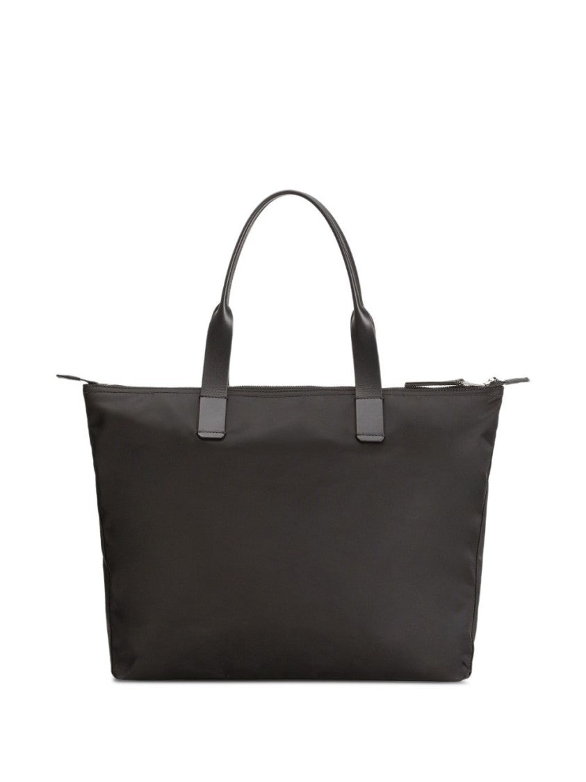 Dolce & Gabbana Rectangular Black Tote Bag With Zippered Closure