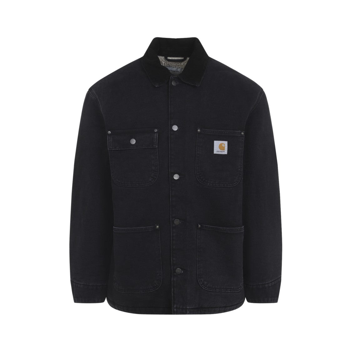 Carhartt Wip Chore Coat With Pointed Velvet Collar