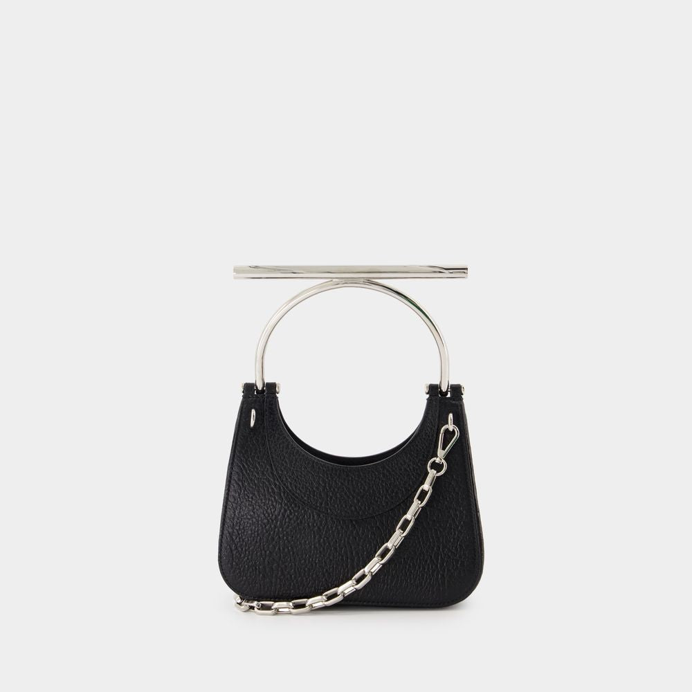 Alexander Mcqueen Mini Cross Bar Purse - Leather - Black