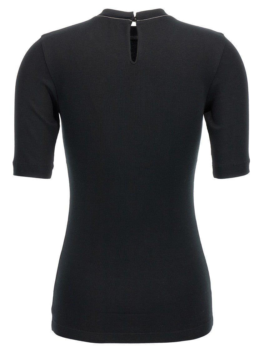 Brunello Cucinelli Monile Ribbed T-Shirt
