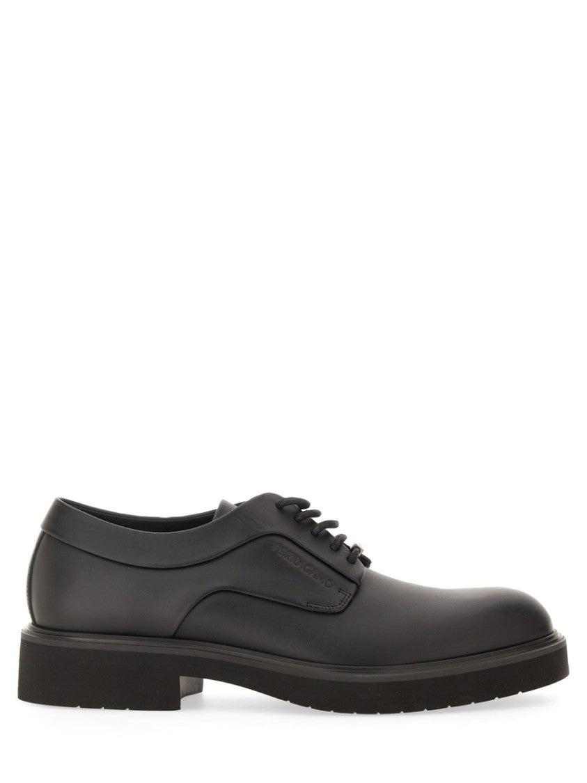 Ferragamo Derby Shoes With Ornamental Detailing
