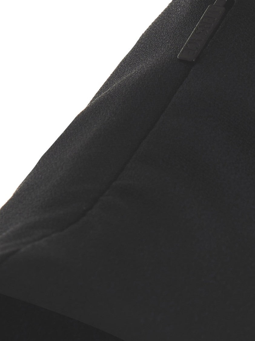 Versace Cut-Out Black Midi Dress With Side Split