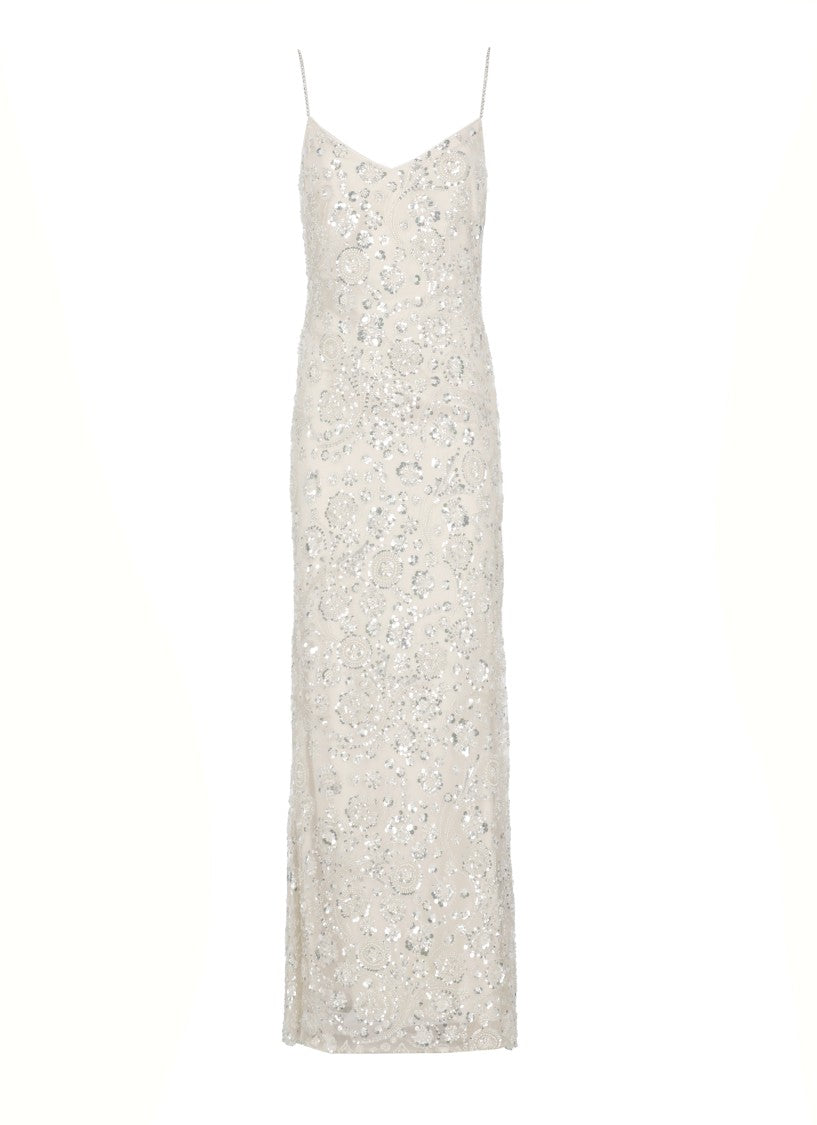 Self-Portrait Floral Sequin Dress