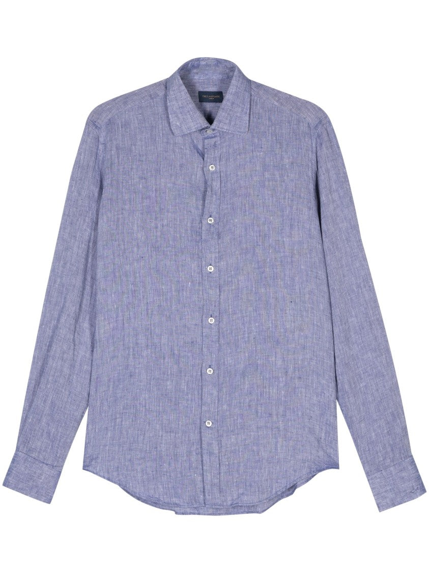 Paul & Shark Relaxed Fit Long Sleeve Linen Shirt