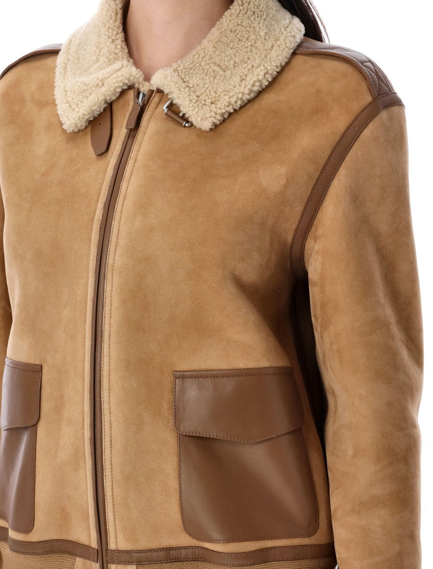 Polo Ralph Lauren Plush Brown Morrison Shearlingjacket