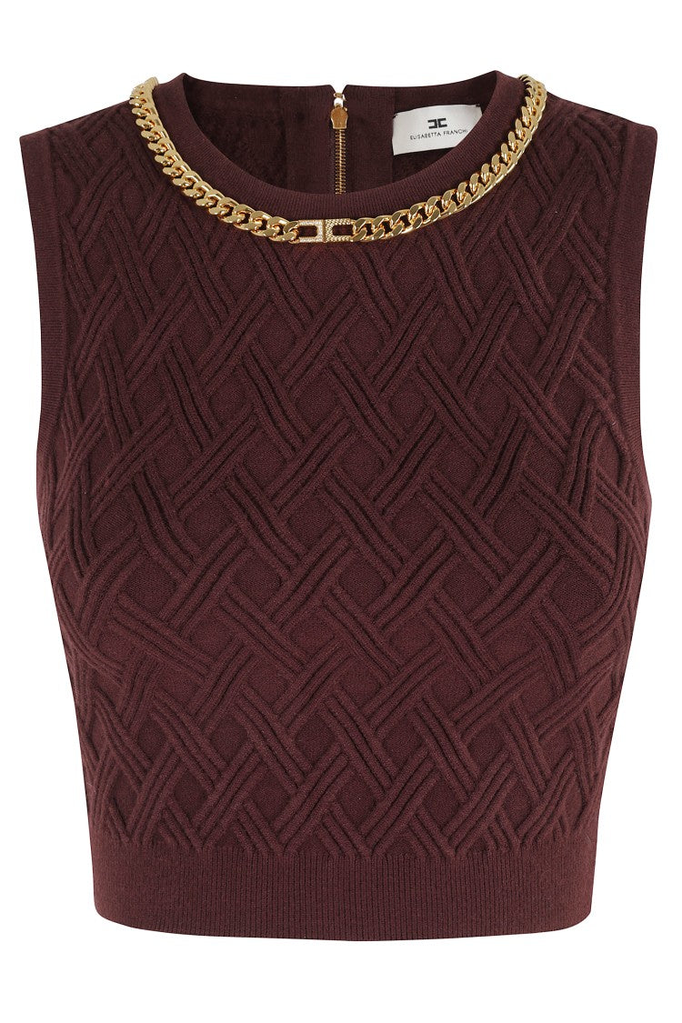 Elisabetta Franchi Top Tricot