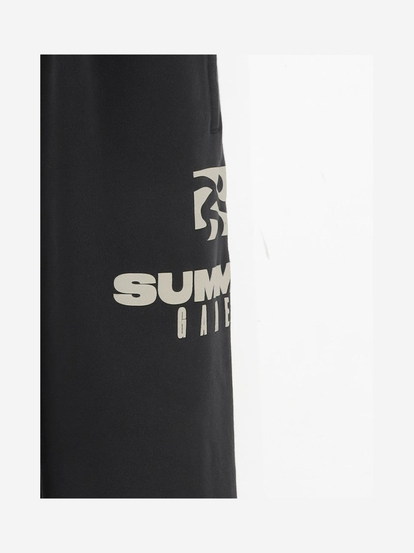 Summer Games Cotton Jogger Pants With Front Logo