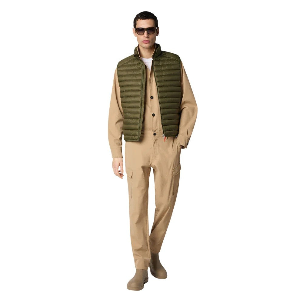 Save The Duck Quilted Vest With Stand-Up Collar