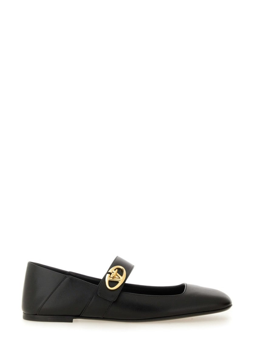 Valentino Garavani Mary-Jane Vlogo Locker Ballerina