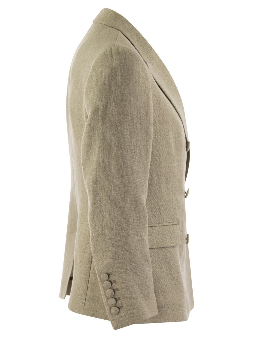 Saulina Anna - Double-Breasted Linen Jacket