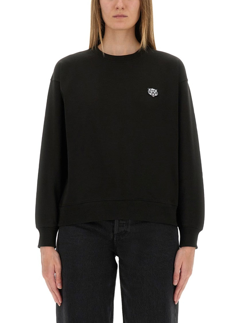 Kenzo Happy Tiger" Patch Cotton Sweatshirt