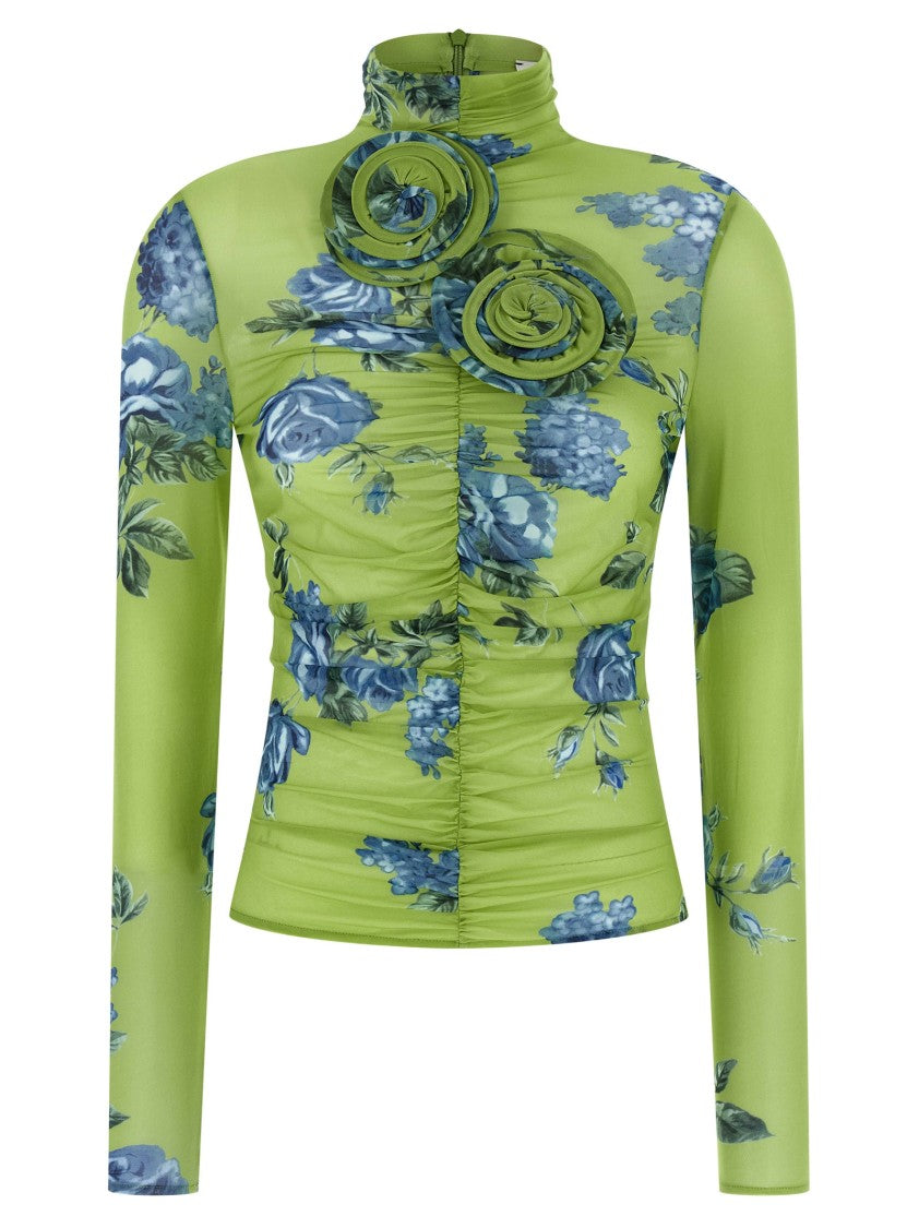 Magda Butrym 15' Slim Fit Floral Print Top