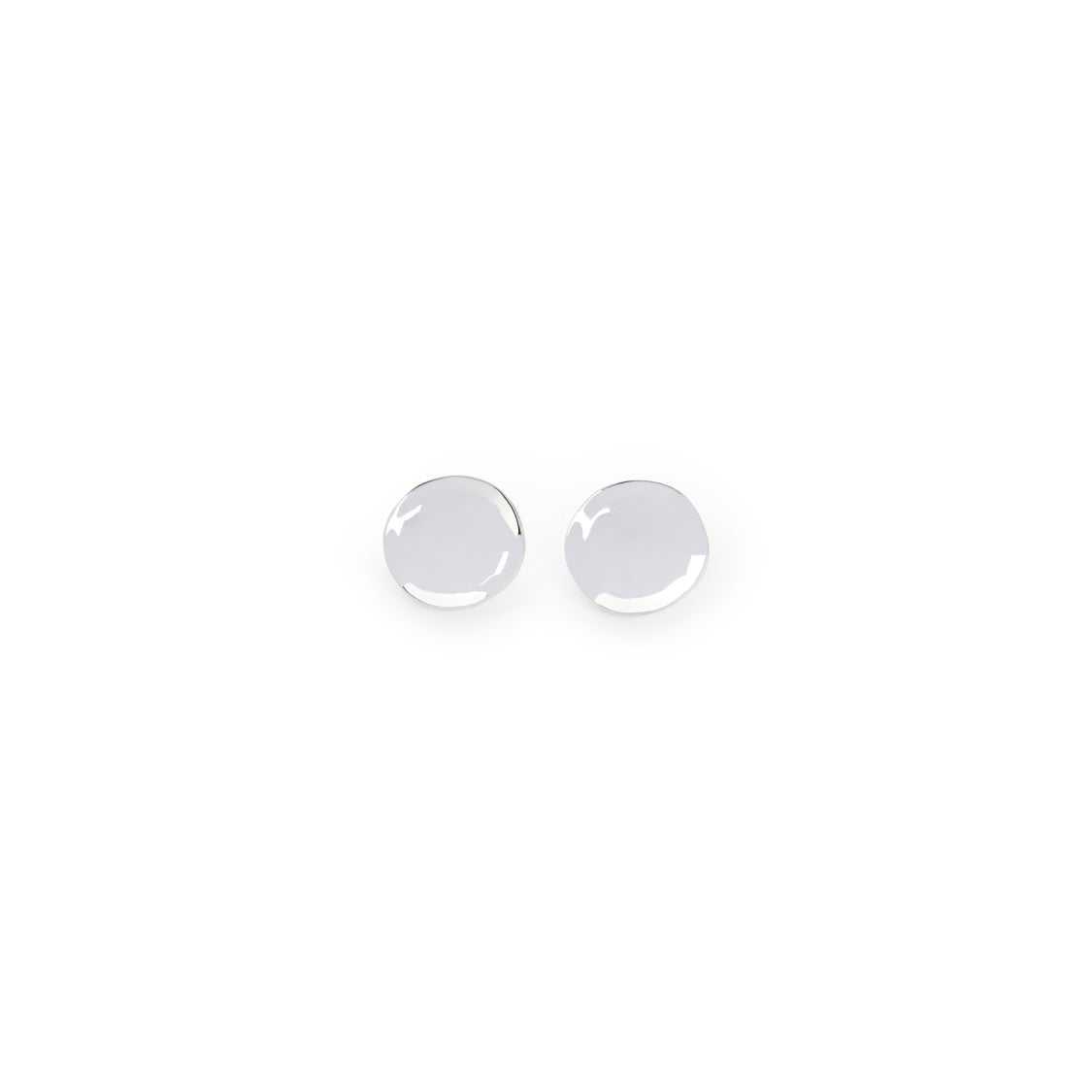 Phoebe Philo Medallion Dish Silver Sterling Earrings