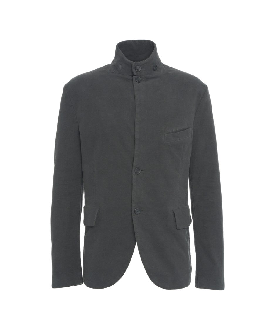 Hannes Roether Blazer With High Collar And Multi-Button Closures