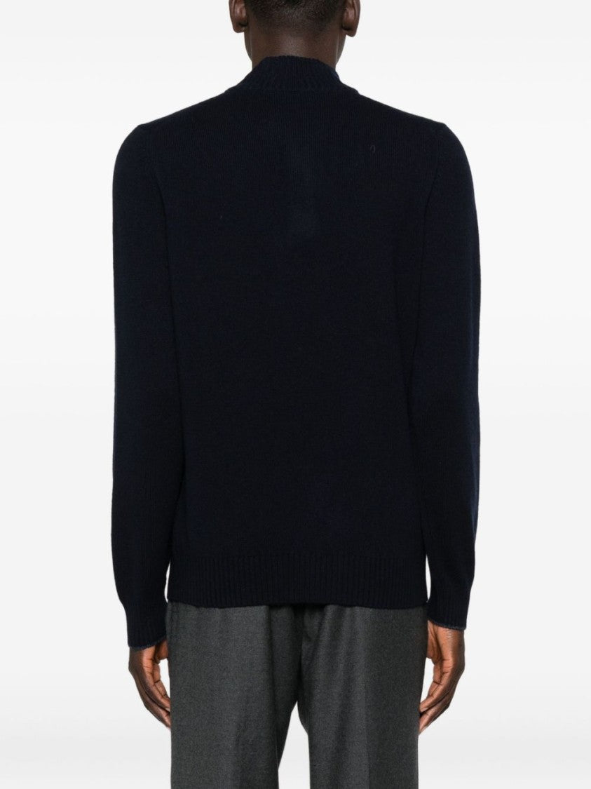 Gran Sasso Timeless Black Knit Pullover With Classic Silhouette