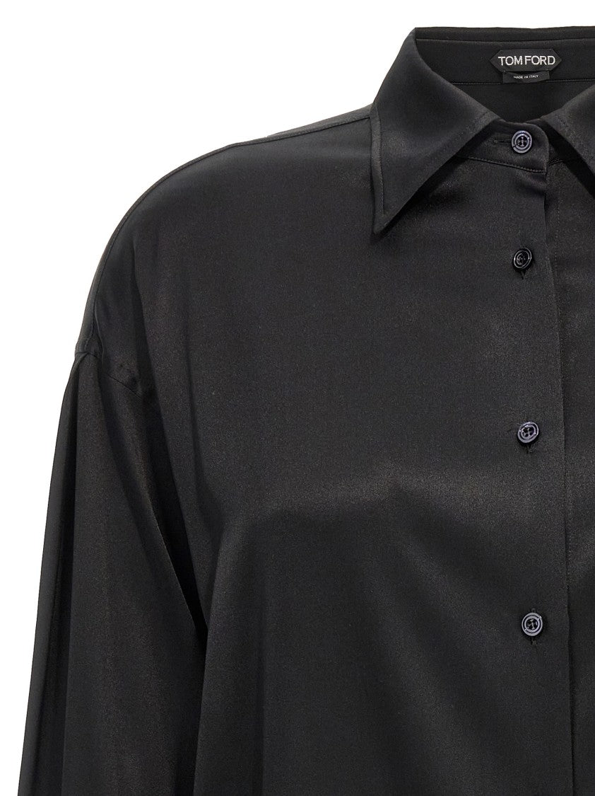Tom Ford Shiny Silk Satin Shirt