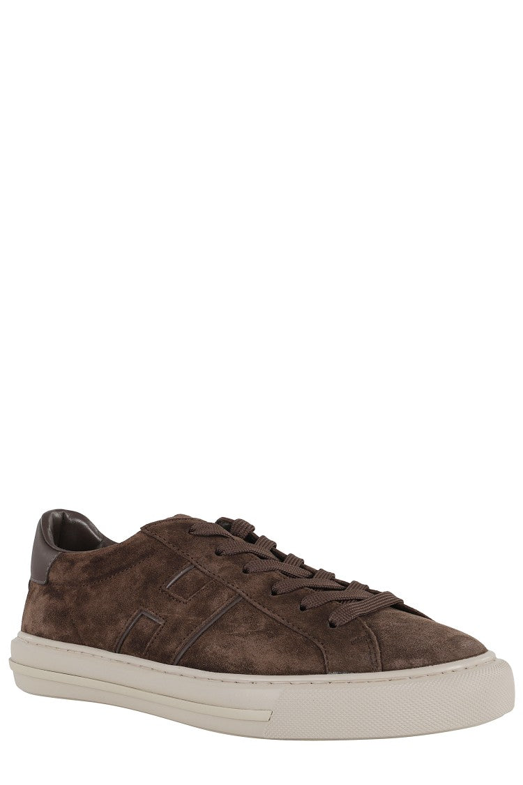 Hogan H691 Lace-Up Sneakers With Suede Upper And Memory Foam Comfort