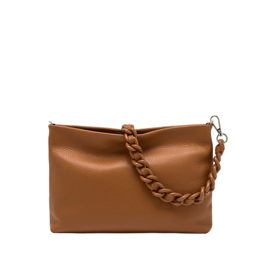 Gianni Chiarini Hammered Leather Flake Handbag With Braided Strap