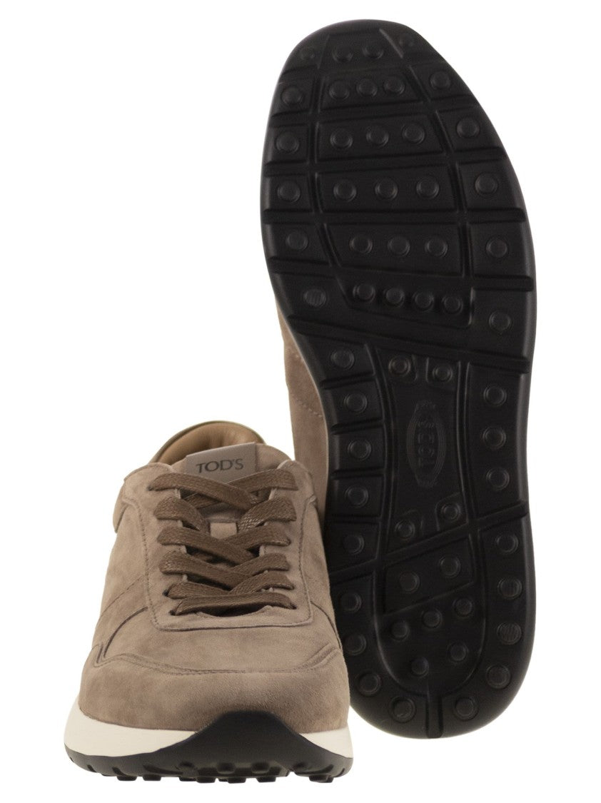 Tod's Red Dot Suede Sneakers By Pashmy