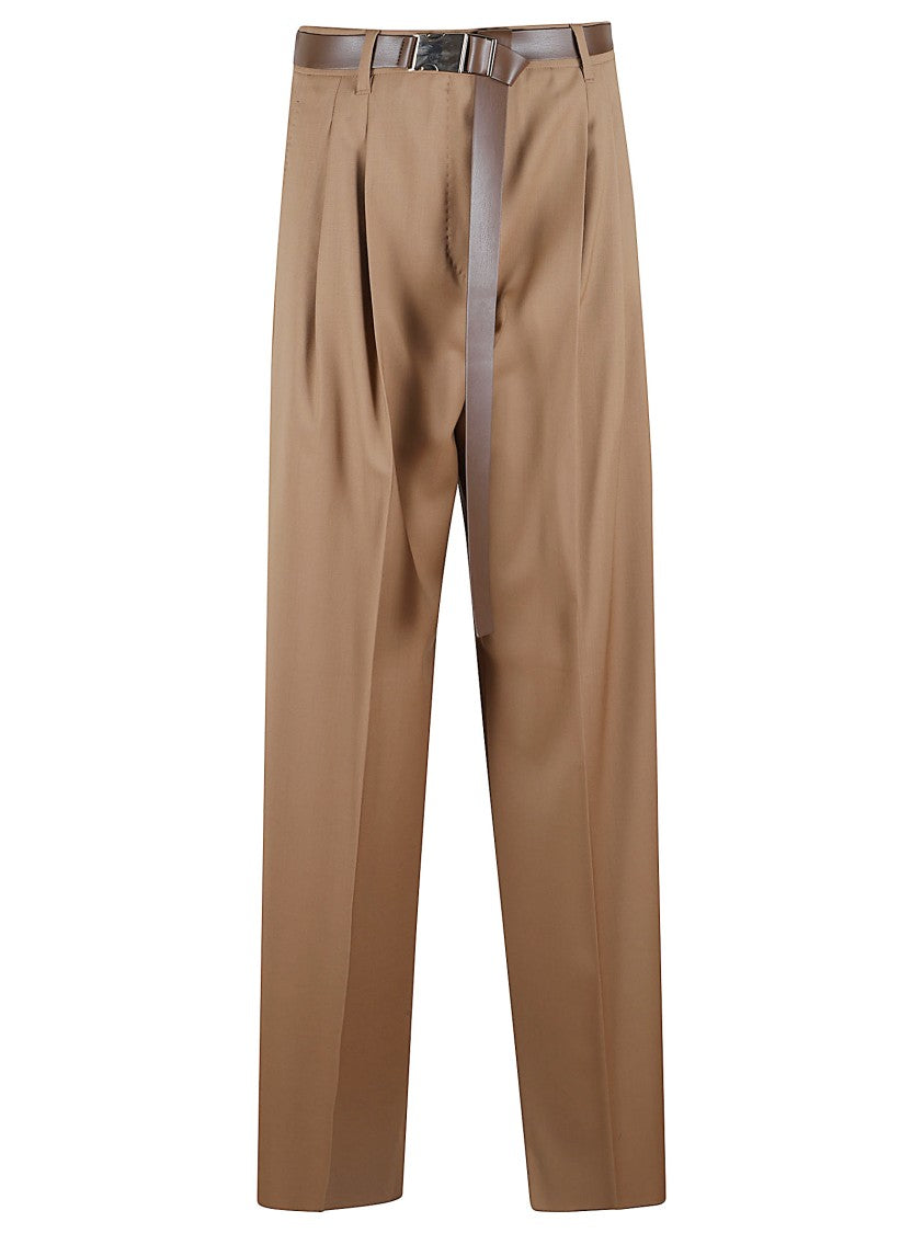 Max Mara Tailored Wool Trousers With High Waist