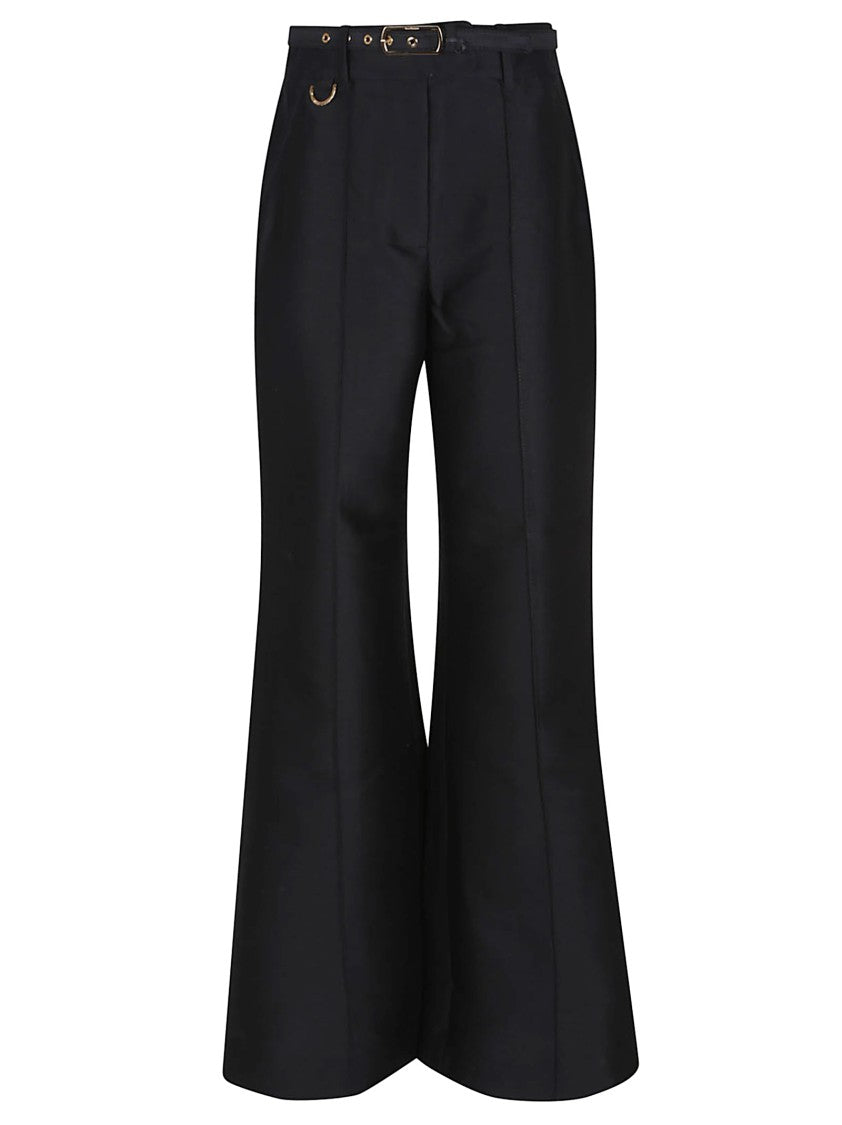 Zimmermann Hypnotic Flare Trousers With Removable Belt