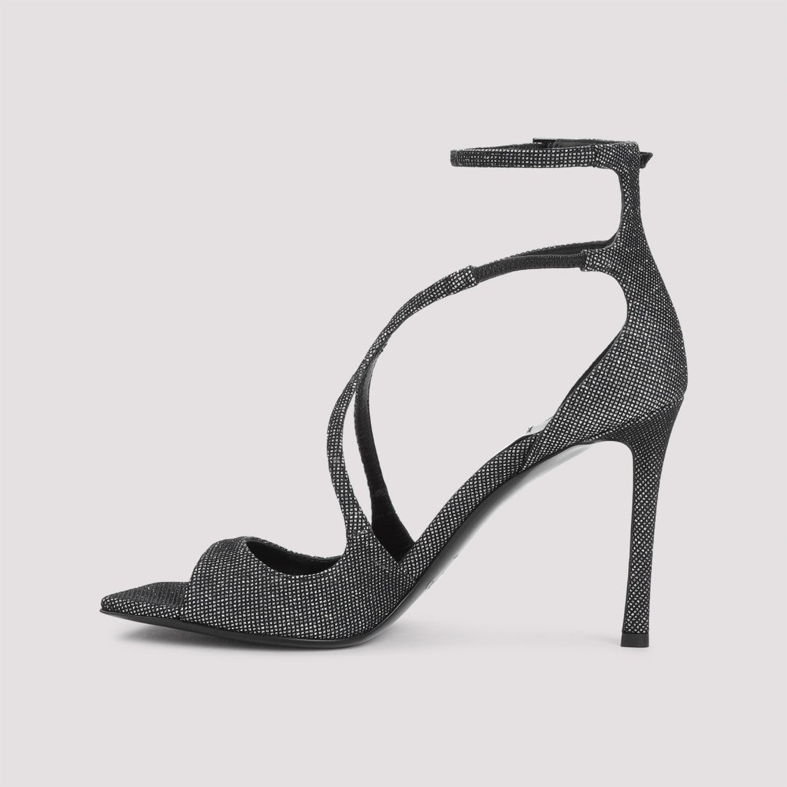 Jimmy Choo Black Mesh Sandals