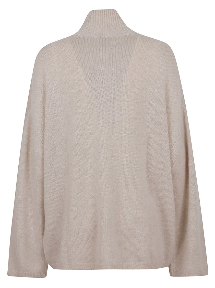 Allude Cashmere Mock Neck Sweater