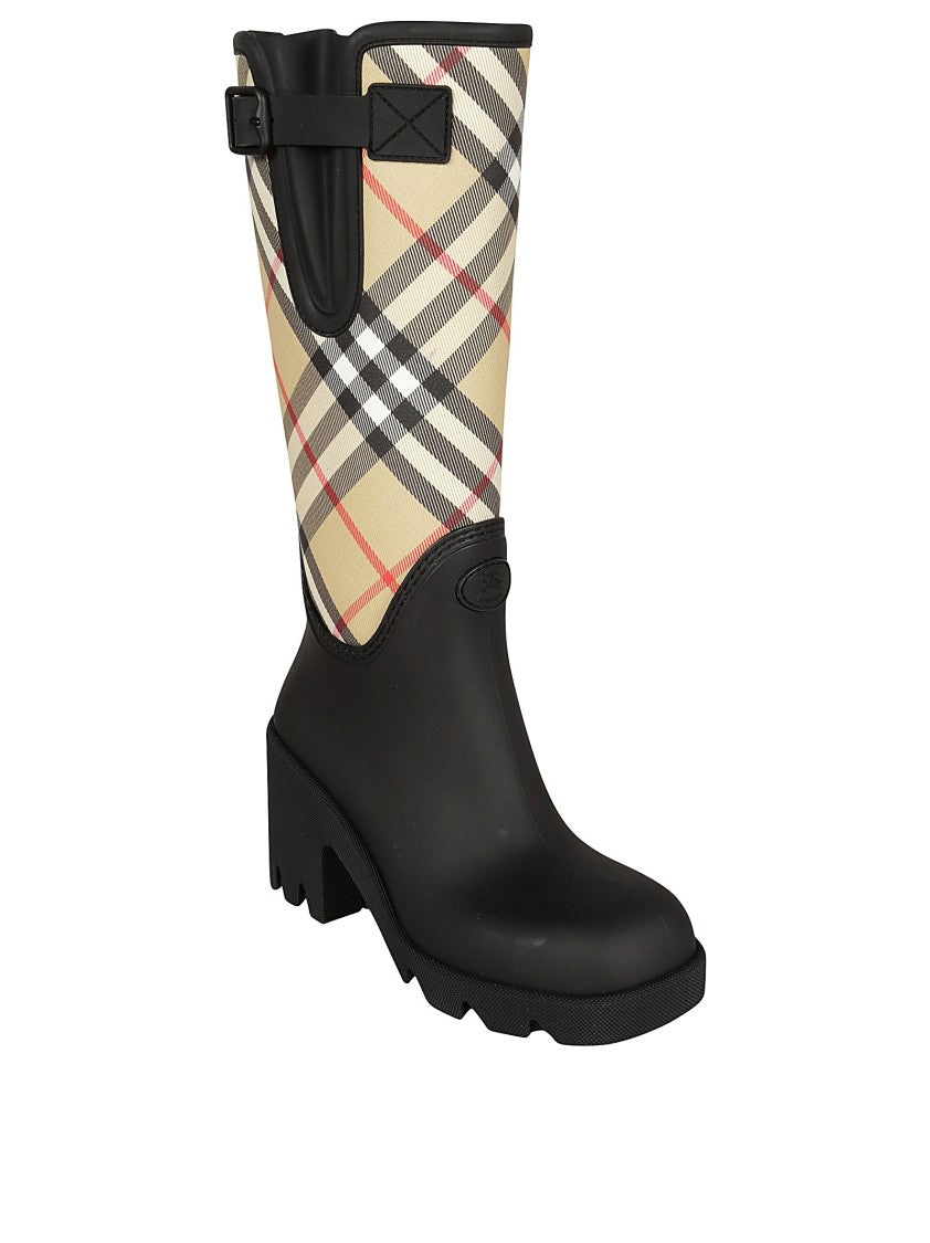 Burberry Canvas And Rubber Boots