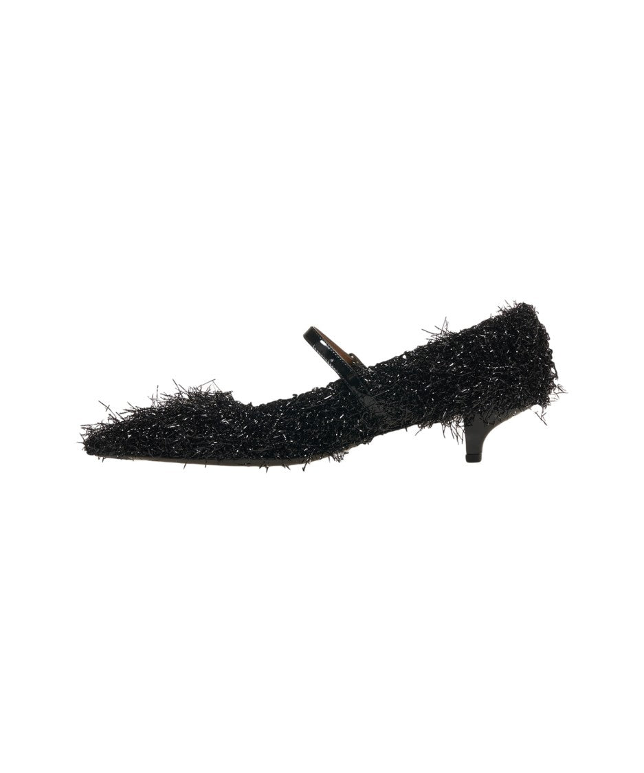Gender Pointed-Toe Pumps With Fringed Lurex Detail
