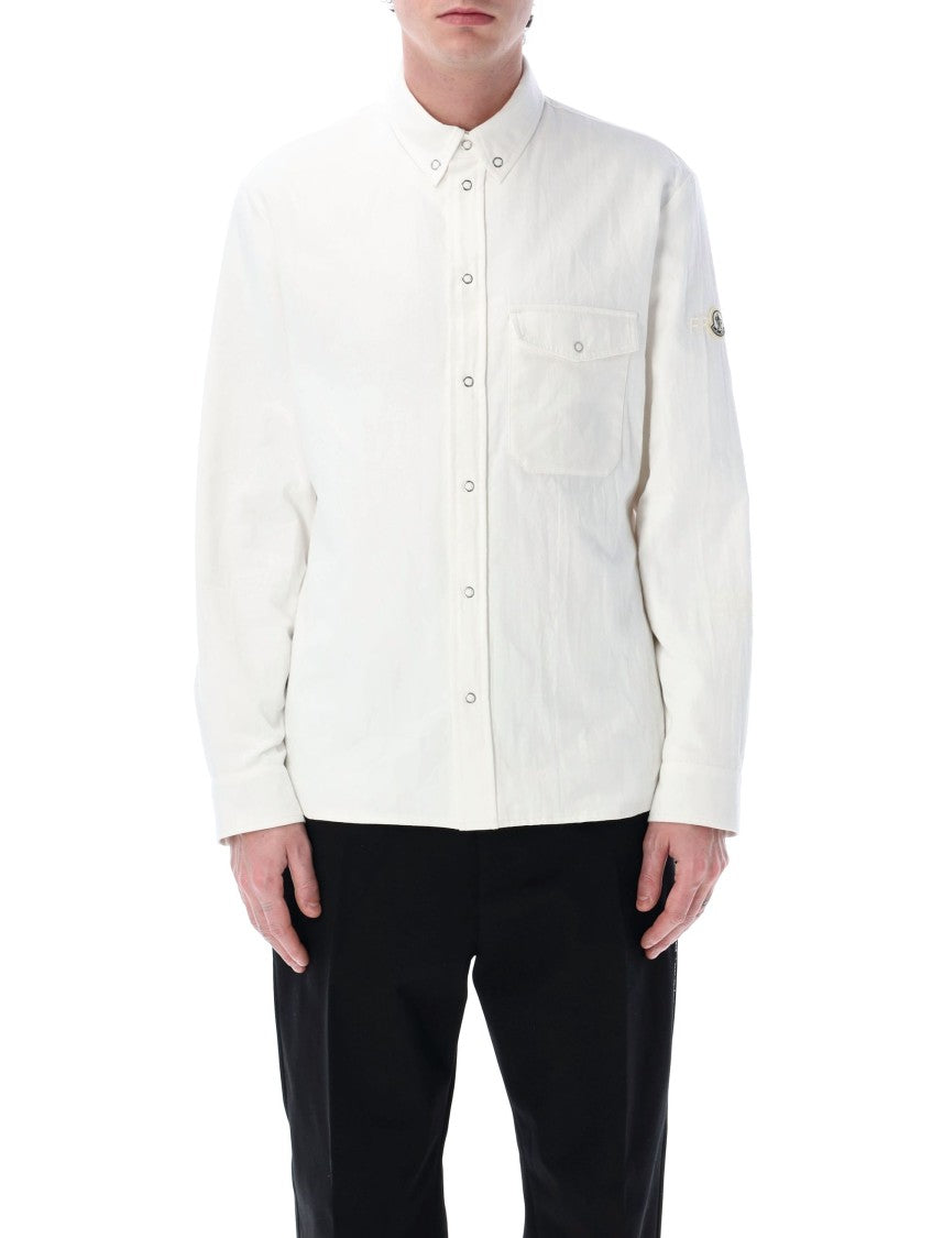 Moncler Genius X Fragment Button-Down Minimalist Shirt With Chest Pocket