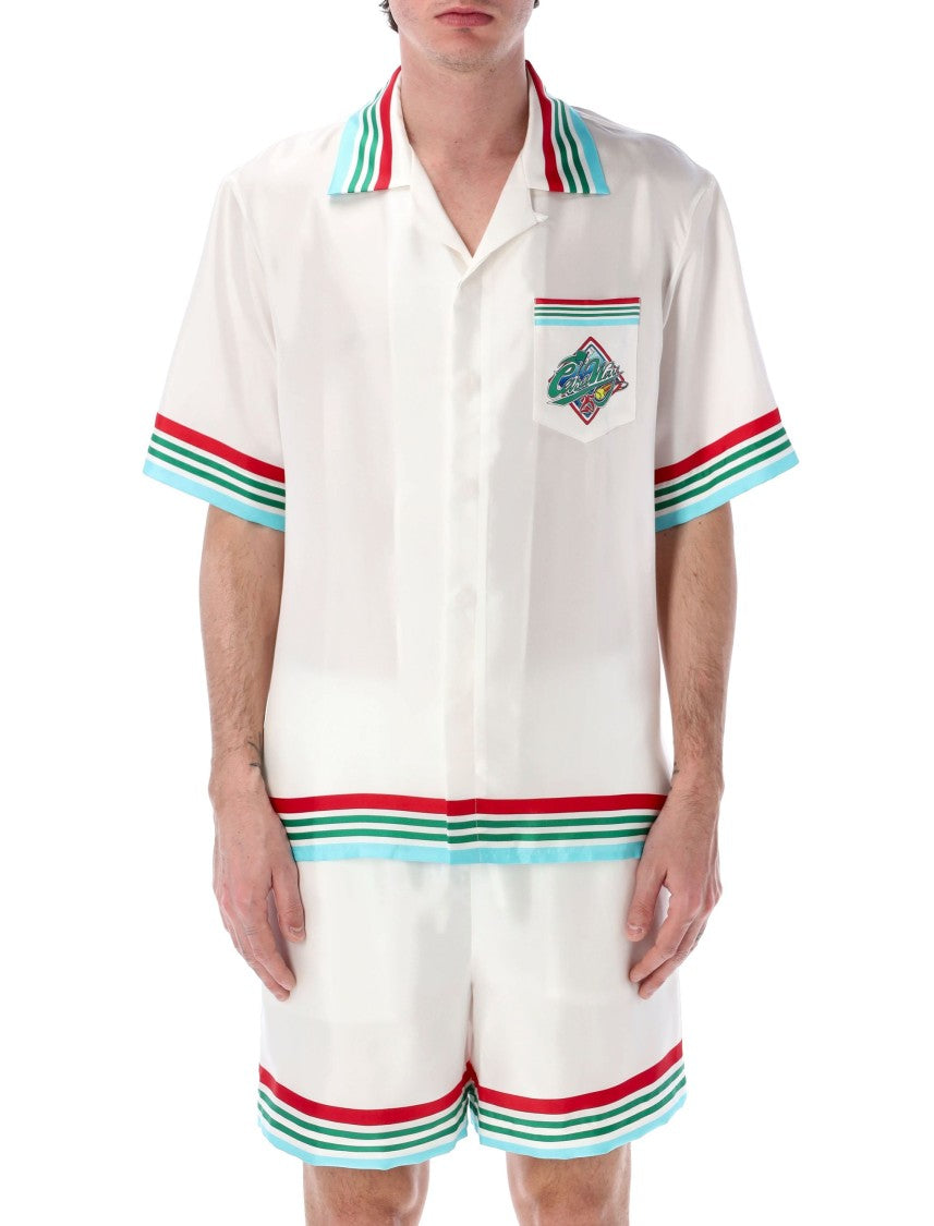 Casablanca Short Sleeve Cuban Collar Shirt